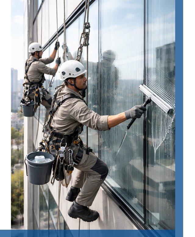 Мойка окон альпинистами в Северодвинске от 4554 р. | ВЫСОТНИК-Свр