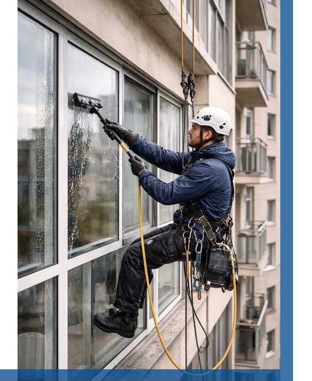 Мойка балконного остекления в Северодвинске от 3542 р. | ВЫСОТНИК-Свр