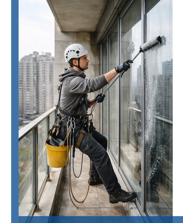 Профессиональная мойка балконного остекления в Северодвинске