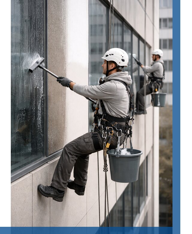 Мойка фасадов зданий в Северодвинске под ключ от 354 р. | ВЫСОТНИК-Свр