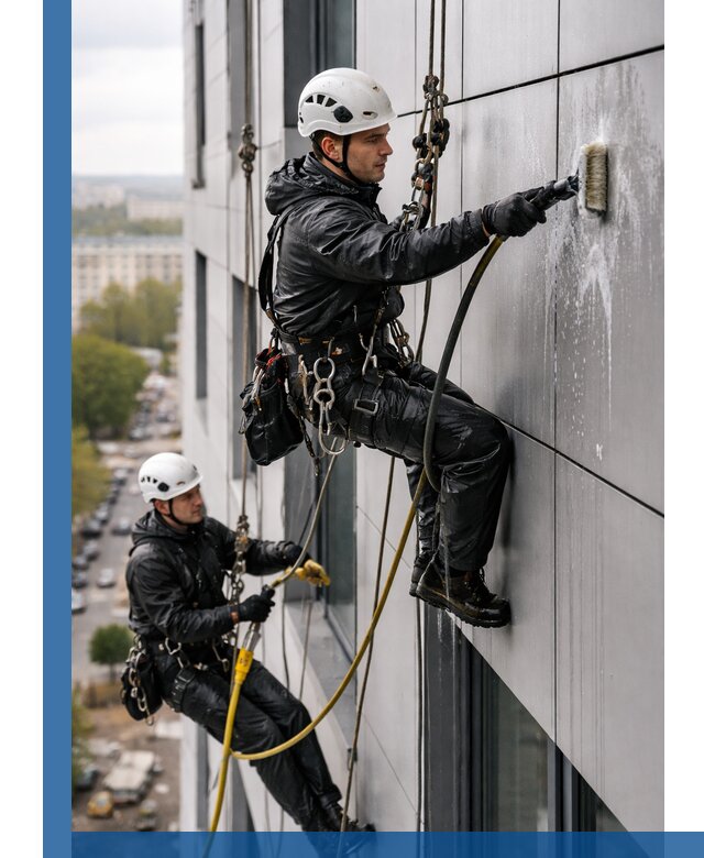 Профессиональная мойка фасада из композита в Северодвинске