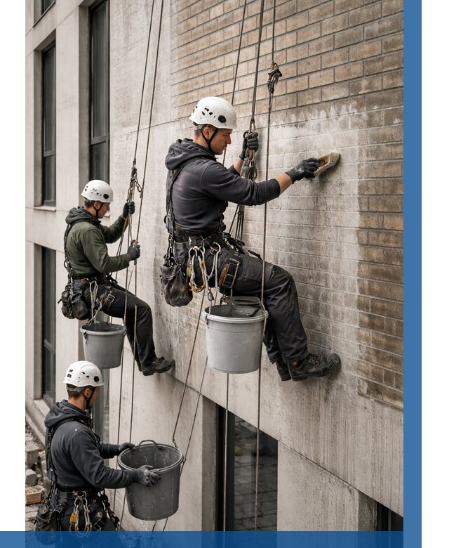 Удаление высолов с фасада в Северодвинске от 253 р. | ВЫСОТНИК-Свр