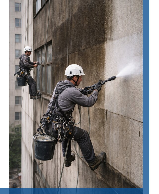 Очистка фасада от копоти в Северодвинске от 253 р. | ВЫСОТНИК-Свр