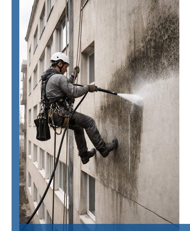 Профессиональная очистка фасадов от плесени в Северодвинске