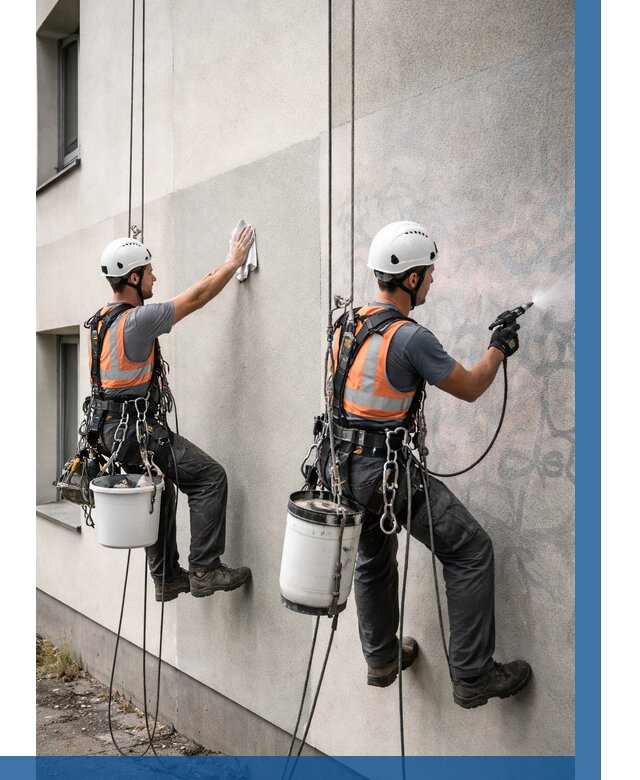 Антиграффити покрытие фасада в Северодвинске от 607 р. | ВЫСОТНИК-Свр