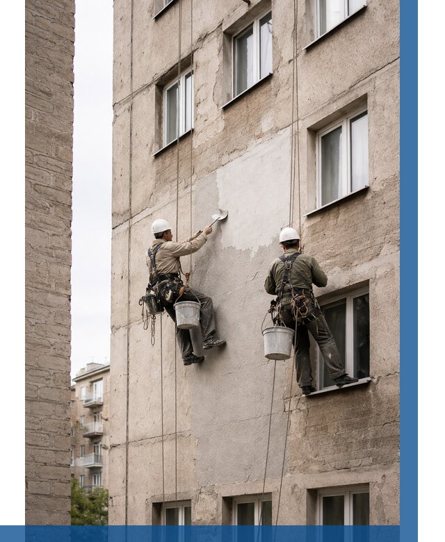 Косметический ремонт фасада в Северодвинске от 1113 р. | ВЫСОТНИК-Свр