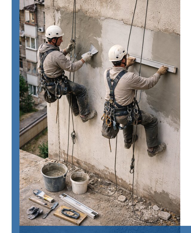 Комплексный ремонт штукатурного фасада с гарантией в Северодвинске