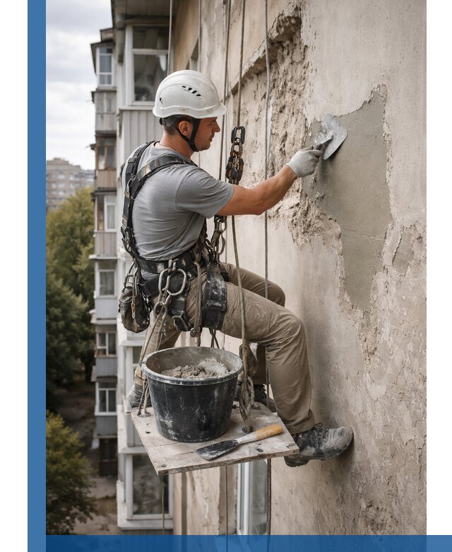Восстановление фасадной штукатурки в Северодвинске с гарантией качества