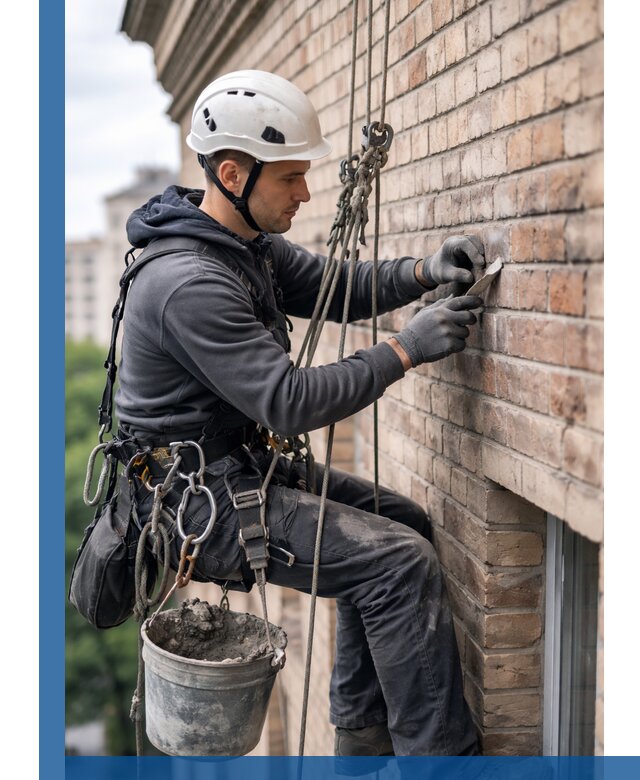 Качественный ремонт кирпичной кладки фасада в Северодвинске с гарантией