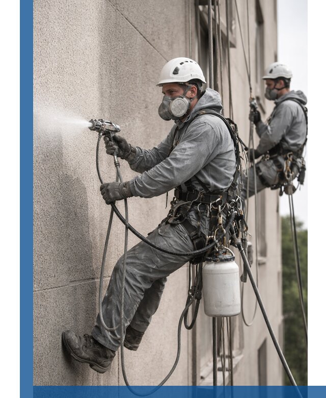 Безвоздушная покраска фасадов зданий в Северодвинске профессионально