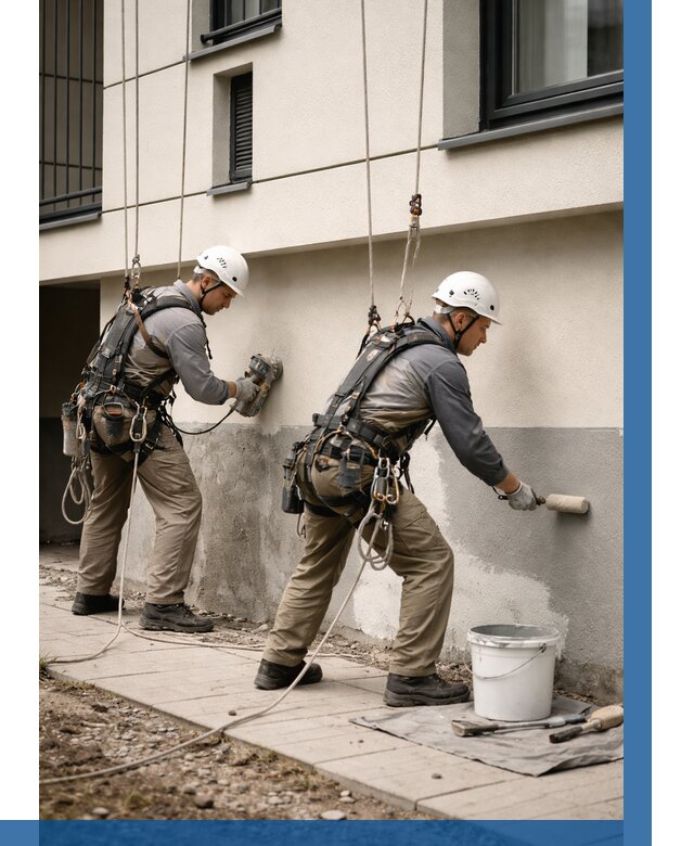 Окраска цоколя здания в Северодвинске от 455 р. под ключ | ВЫСОТНИК-Свр