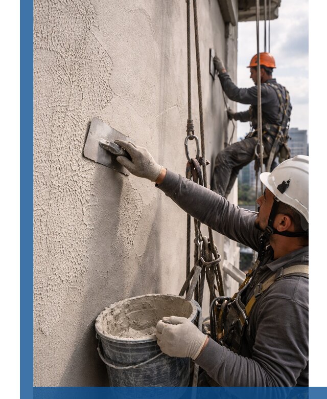 Декоративная штукатурка фасада с утеплением и защитой в Северодвинске