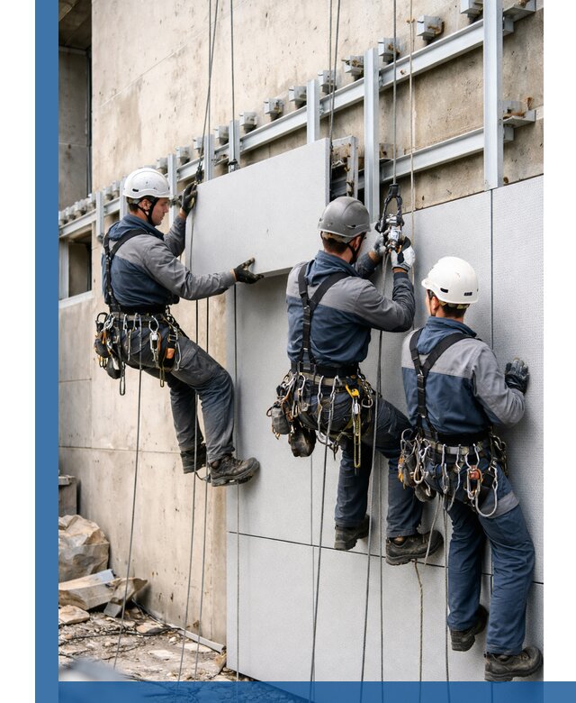 Монтаж вентилируемого фасада в Северодвинске под ключ с гарантией качества