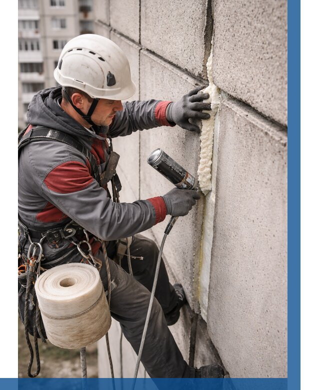 Утепление межпанельных швов в Северодвинске от 708 р. | ВЫСОТНИК-Свр