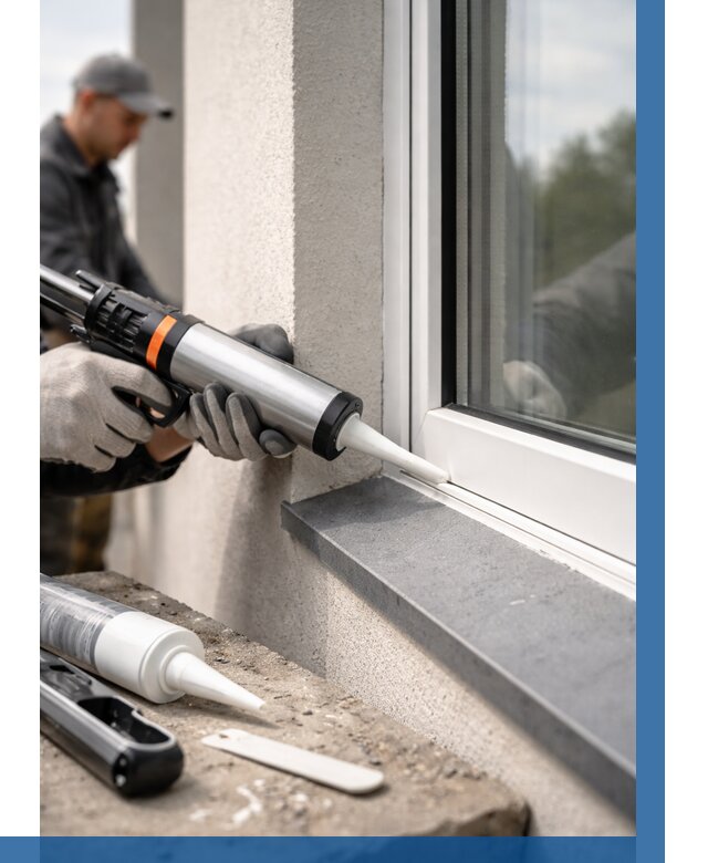 Герметизация монтажных швов окон в Северодвинске от 658 р. | ВЫСОТНИК-Свр