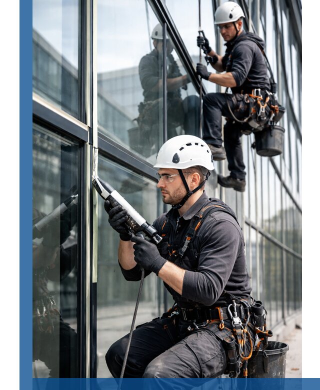 Герметизация витражных швов в Северодвинске для зданий и фасадов