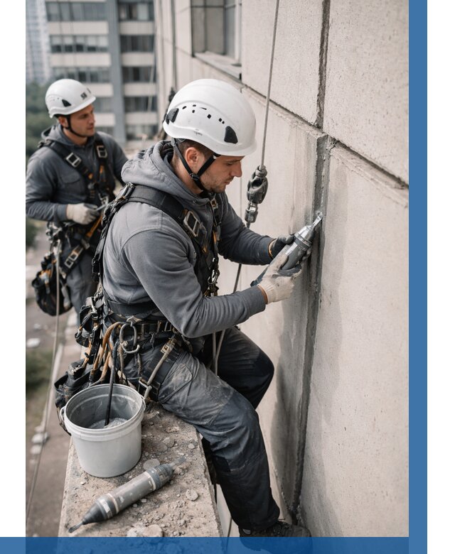 Ремонт деформационных швов здания в Северодвинске от 1012 р. | ВЫСОТНИК-Свр