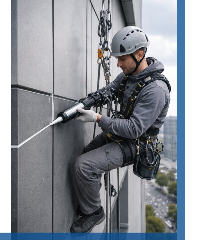 Герметизация стыков фасадных панелей в Северодвинске от 6579 р.| ВЫСОТНИК-Свр