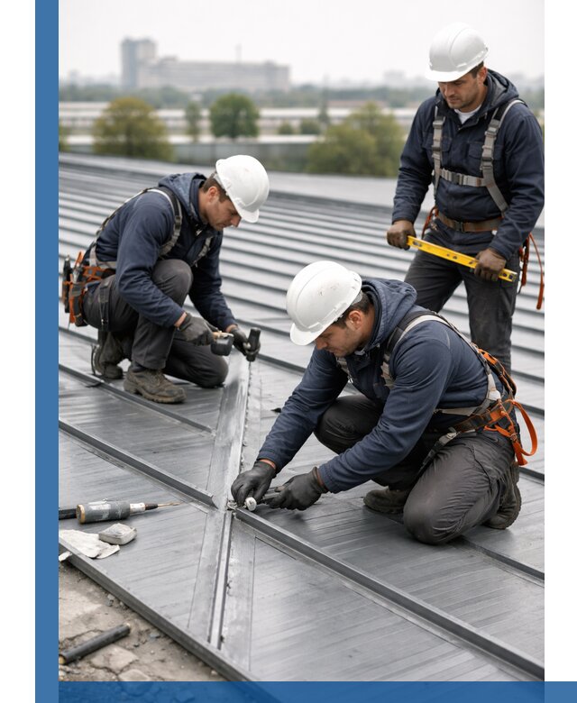 Ремонт фальцевой кровли в Северодвинске срочно и качественно