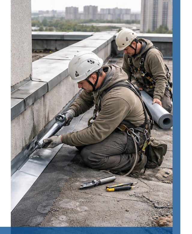 Ремонт кровельных примыканий в Северодвинске от 1215 р. | ВЫСОТНИК-Свр