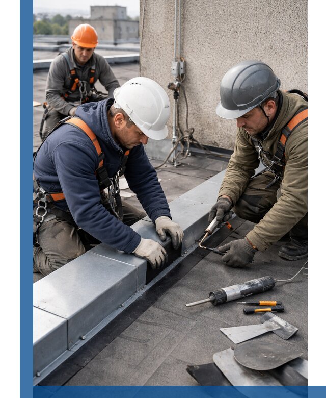 Ремонт кровельных примыканий в Северодвинске профессионально