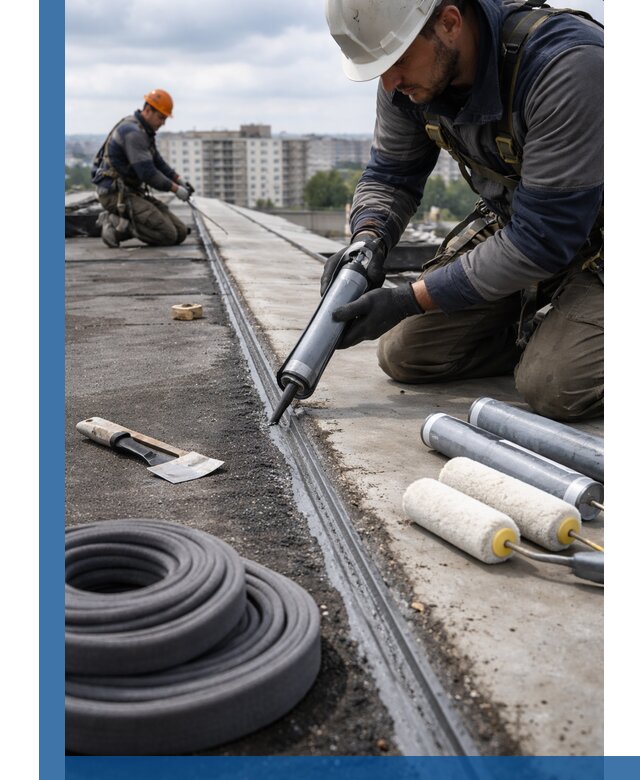 Герметизация швов кровли в Северодвинске с гарантией герметичности
