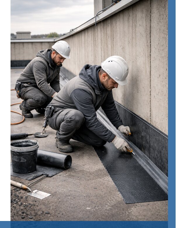 Гидроизоляция примыканий на кровле в Северодвинске от 911 р. | ВЫСОТНИК-Свр