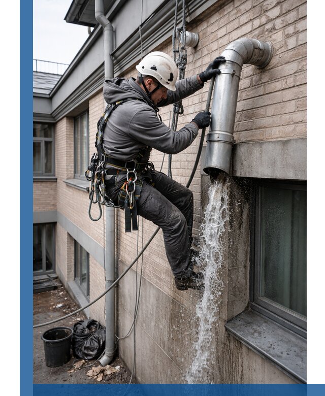 Профессиональная прочистка водосточных труб в Северодвинске с гарантией