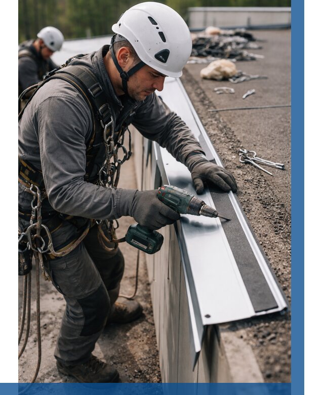 Монтаж капельника на кровле в Северодвинске от 304 р. | ВЫСОТНИК-Свр