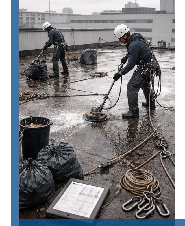 Плановая очистка кровли по графику в Северодвинске для безопасности