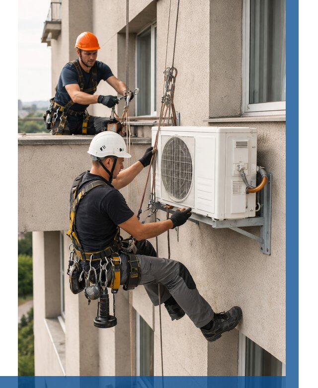 Монтаж внешнего блока кондиционера в Северодвинске от 6579 р. | ВЫСОТНИК-Свр