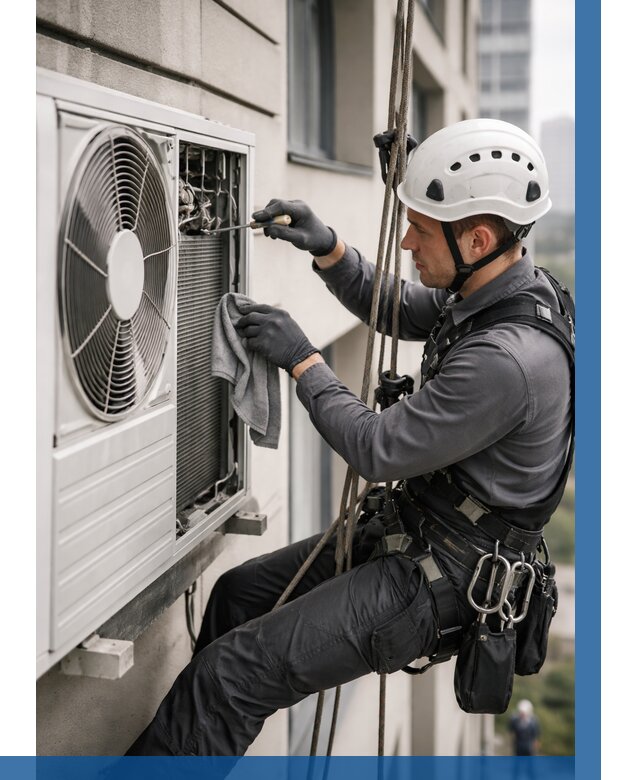 Обслуживание внешнего блока кондиционера в Северодвинске от 2733 р.ВЫСОТНИК-Свр