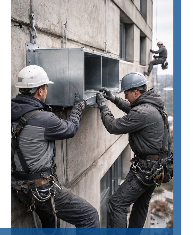 Монтаж вентиляционных коробов в Северодвинске от 3036 р. | ВЫСОТНИК-Свр