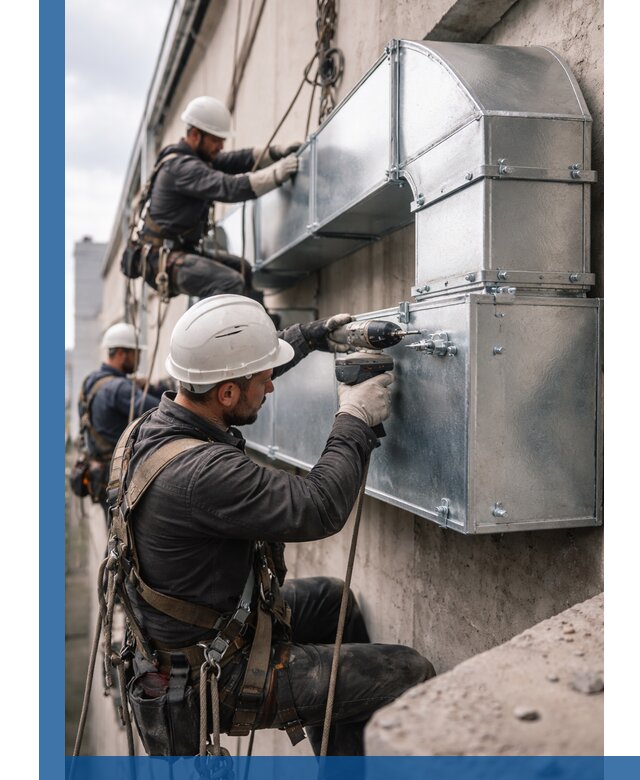 Профессиональный монтаж вентиляционных коробов в Северодвинске под ключ