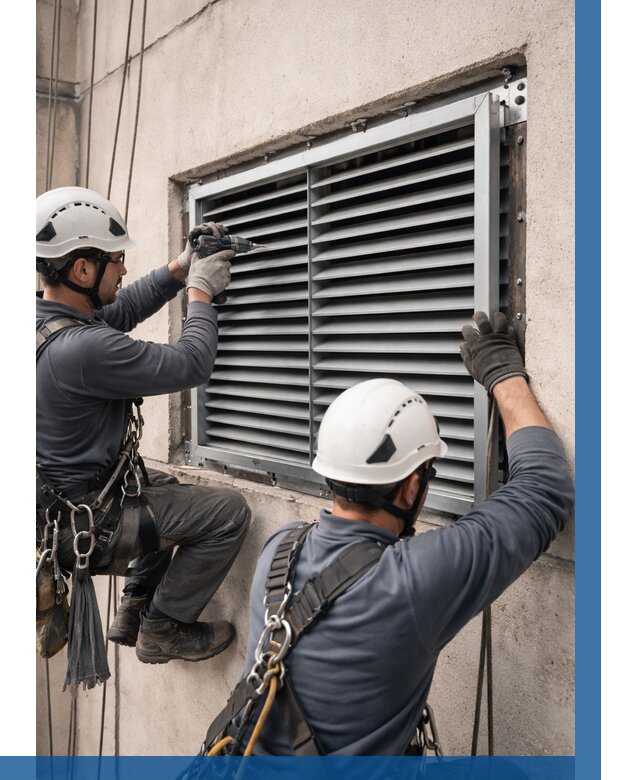 Монтаж вентиляционных решеток в Северодвинске от 4554 р. | ВЫСОТНИК-Свр