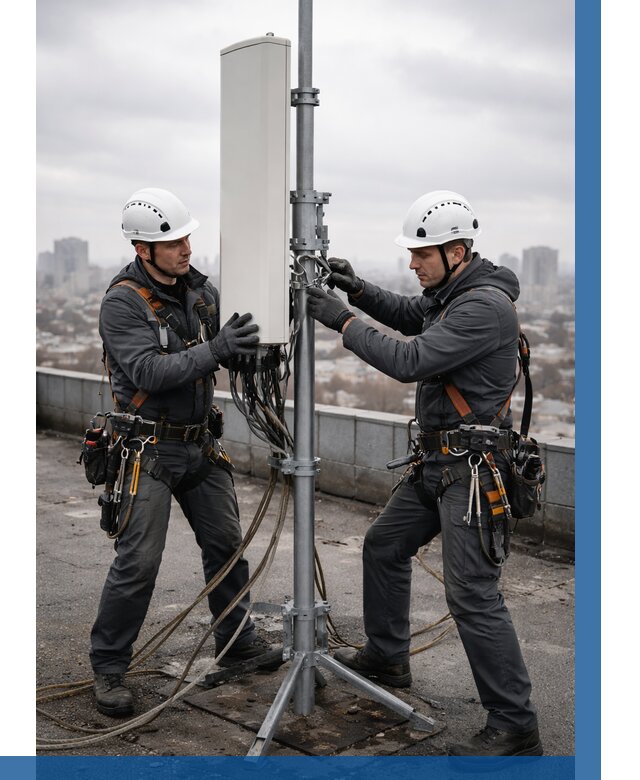 Монтаж антенн связи на крыше в Северодвинске от 8603 р. | ВЫСОТНИК-Свр