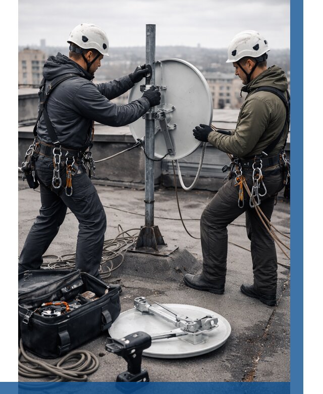 Демонтаж антенн на крыше в Северодвинске от 4554 р. | ВЫСОТНИК-Свр