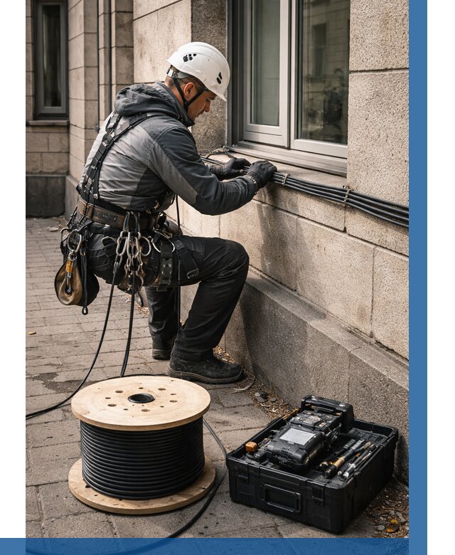 Прокладка оптоволоконного кабеля в Северодвинске от 810 р. | ВЫСОТНИК-Свр