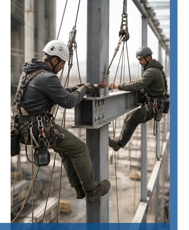 Монтаж металлоконструкций на высоте в Северодвинске от 3542 р. | ВЫСОТНИК-Свр