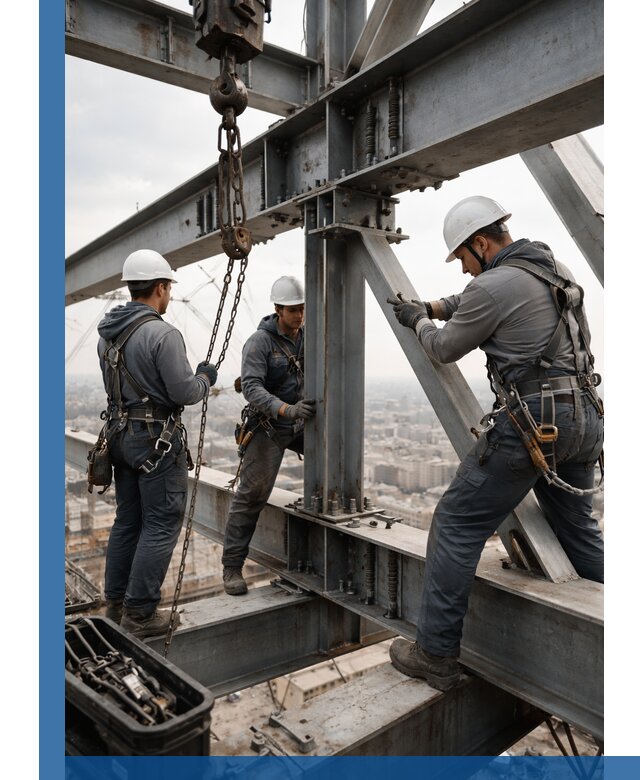 Профессиональный монтаж металлоконструкций на высоте в Северодвинске