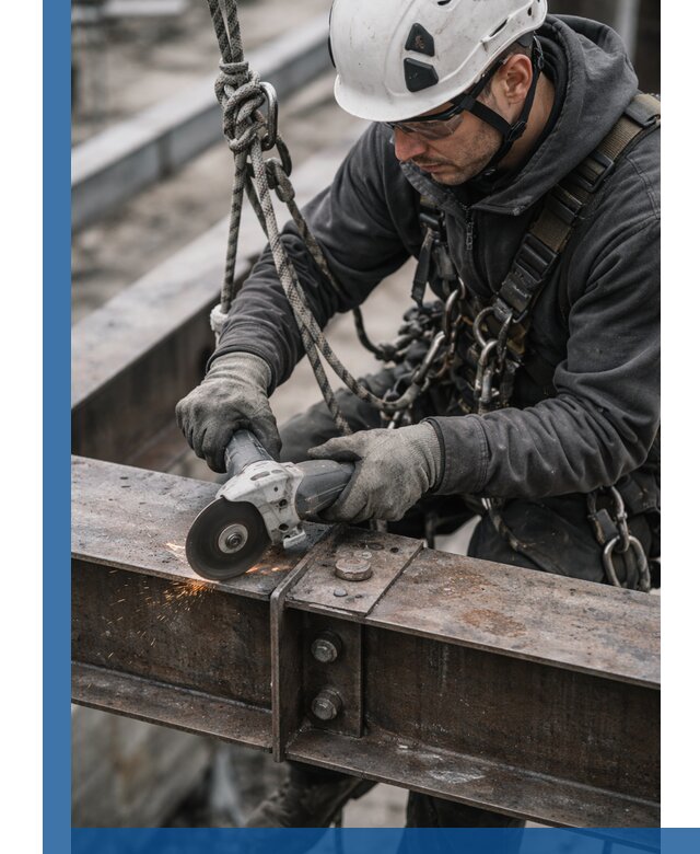 Резка металла на высоте в Северодвинске для зданий и конструкций