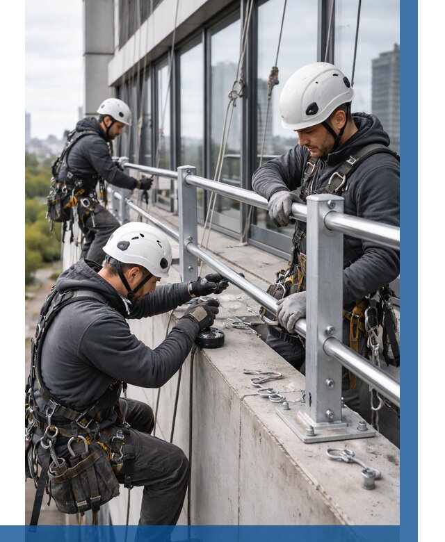 Монтаж ограждений на высоте в Северодвинске, от 1215 р. | ВЫСОТНИК-Свр