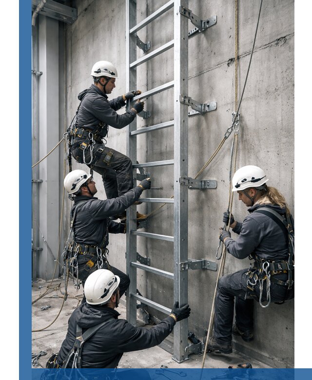Монтаж металлических лестниц в Северодвинске под ключ со гарантией