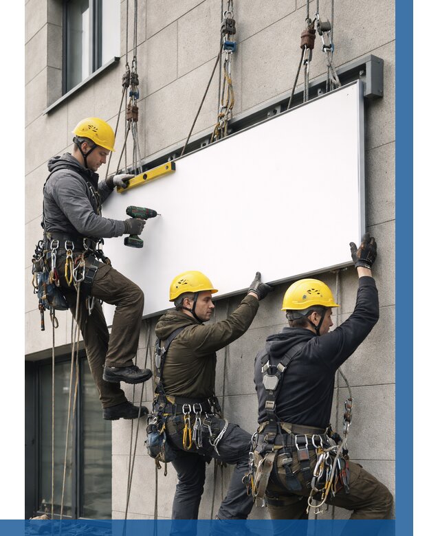 Монтаж рекламной вывески в Северодвинске от 8097 р. | ВЫСОТНИК-Свр