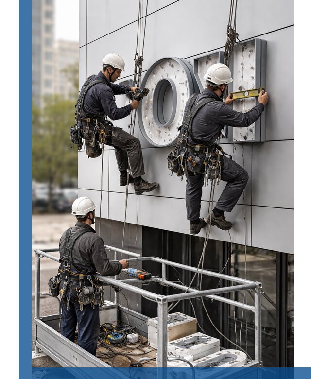 Профессиональный монтаж световых букв в Северодвинске под ключ