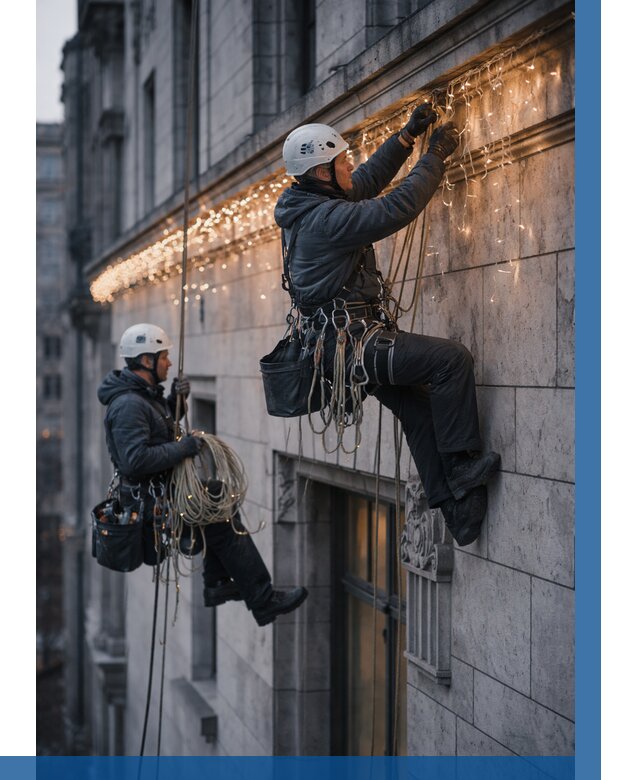 Монтаж новогодней иллюминации в Северодвинске от 8603 р. | ВЫСОТНИК-Свр