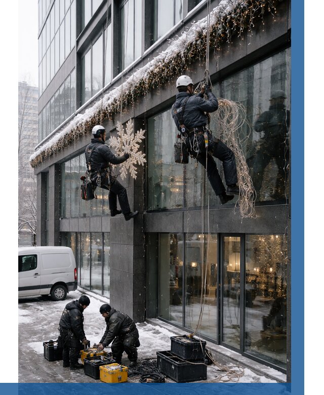 Демонтаж новогоднего оформления в Северодвинске от 5567 р. | ВЫСОТНИК-Свр