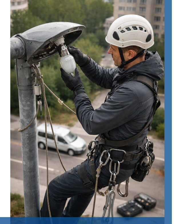 Замена ламп на высоте в Северодвинске от 2530 р. | ВЫСОТНИК-Свр