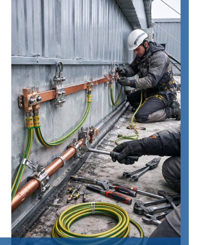 Монтаж заземления здания в Северодвинске от 25303 р. | ВЫСОТНИК-Свр