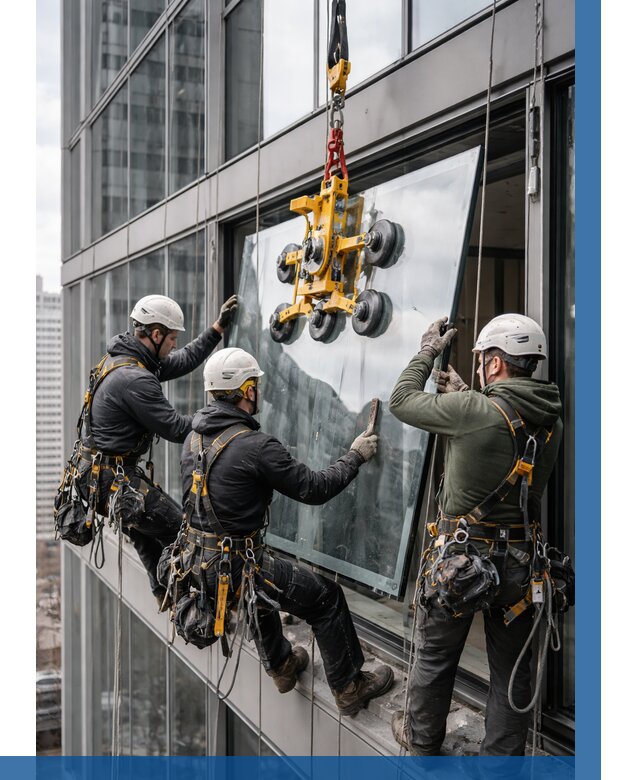 Фасадное остекление зданий под ключ в Северодвинске от 10121 р. | ВЫСОТНИК-Свр